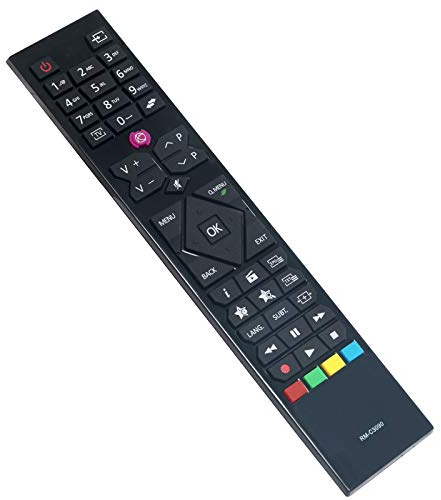 VINABTY RM-C3090 Télécommande de remplacement compatible avec JVC TV LT-24VH30K LT-24V44JH LT-24V47JH LT-32V4201 LT-32V48JH LT-32VH30K LT-24VH42J LT-32V3010 LT-32V4200 LT-40V3000 LT-40VF43A LT-43VF43A
