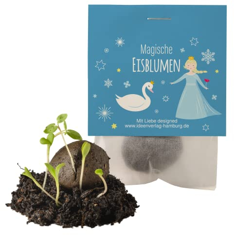 10x Eisprinzessin Winter Samenbomben Kindergeburtstag / treiben aus bei Kälte! / Eisprinzessin Mitgebsel Eisprinzessingeburtstag Geschenke Kindergeburtstag Mitgebsel Kindergeburtstag Eisprinzessin
