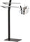 GJXJY Scala Portasciugamani Bagno Nera, Porta Asciugamani da Terra Bagno Nero, Piantana da Bagno a 2 Bracci Porta Salviette, Acciaio Inossidabile, Robusto e Resistente alla Ruggine,H 85.5cm