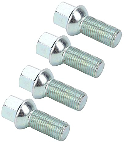 Aoutecen Tornillos de máquina 4 Piezas Tornillos de Cubo de Rueda Tornillos de Perno de orejeta de Rueda de Hierro M14x1.5 Accesorios de Rosca compatibles con A3 / A4l / / / A8 Q3 /
