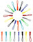 24 Pezzi Chiusure Lampo Estensione, 8 Colori, Nylon Cordone Cerniera, Sostituzione della Cerniera Lampo per Zaini, Giacche, Valigie, Borsette, Felpa