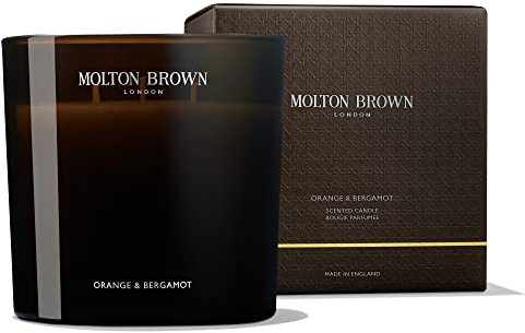 Molton Brown Orange & Bergamot Große Luxus-Duftkerze im Glas 600 g