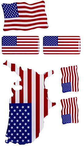 BIKE-label USA 3D Auto Aufkleber Flaggen Sticker Motorrad X300611