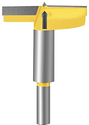 Meccion Broca Forstner Fresadora para Carpintería, Sierra de Corona de Carburo Excelente para Hacer Agujeros Ciegos o Pasantes en Madera,Largo 60mm