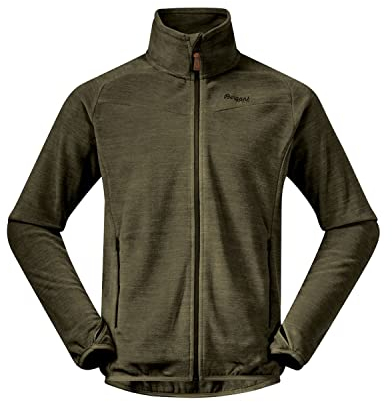 Bergans Hareid NoHood Fleece Jacke Herren oliv