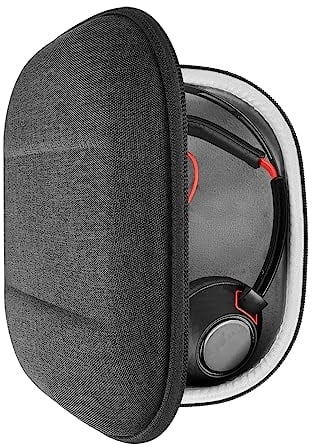 Geekria Shield Headphones Case Compatible with Bose, Soundcore, Skullcandy, Panasonic and More, Replacement Hard Shell Travel Carrying Bag with Cable Storage (Grey)