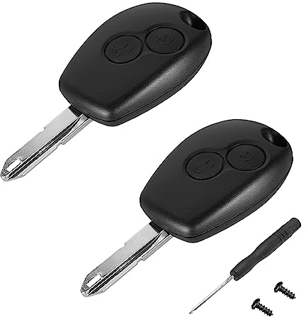 ZIGefofo 2 Pezzi Guscio per Chiave Auto 2 Tasti Compatibile con Dacia Duster Dokker Logan Logdy Sandero Stepway Chiave Custodia Telecomando Ricambio Chiave Cover