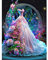 Stalente Diamond Painting Erwachsene Set Hochzeitskleid, 5D DIY Diamond Art Kits for Beginners Round Full Drill Diamond Painting for Home Wall Decoration Gift 30x40cm/12×16inch, Rock