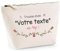 Trousse Personnalisable | Pochette Toilette Maquillage Fourre Tout à Personnaliser - Idée Cadeau Collègue Ami(e) Pot de départ Retraite Fête des Mères Pères (Femme au Top)