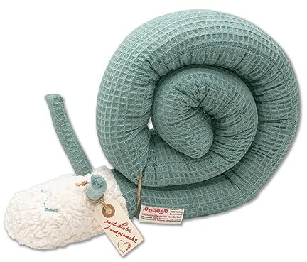tinéba Puckschnecke I ca.110 cm I 100% Baumwolle | vorgewaschen | handmade in Hamburg I Waffelpiqué (fenchel)