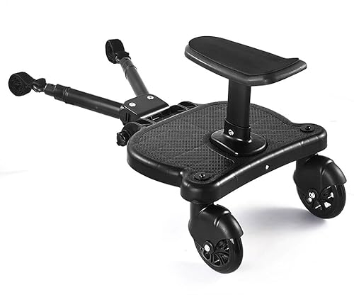 Quiltern Buggy Board - Marchepied universel - Adaptateur avec siège - Pédale d'aide pour poussette