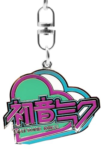ABYSTYLE - HATSUNE MIKU Schlüsselanhänger Herz, grau, H. 3.8 cm x L. 4,2 cm