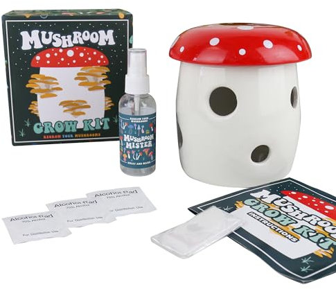 Gift Republic GR970005 Pflanzgefäß für Pilze, rot