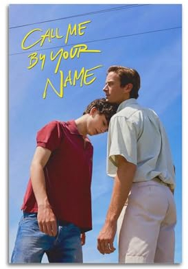 klouds Filmposter Call Me by Your Name, dekoratives Gemälde, Leinwand, Schlafzimmer, Kunst, Wohnzimmer, Dekoration, modern, ästhetisch, 30 x 45 cm, ungerahmt