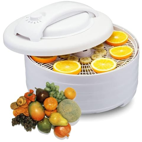 Secador de alimentos, deshidratador de 500 W de 5 capas, deshidratación de carne para bocadillos para mascotas, ajuste de temperatura de 35-68 °, material de resina ABS, adecuado para carne seca,