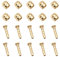 Desenda 10 Set Bicycle Olives and Barbs Insert Brass Connecting Insert Hydraulic Disc Brake Hose Olive Connector Component Insert Replacement Compatible with Shimano Brake Hose (BH59)