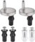 6PCS Toilet Seat Fixings Universal, Quick Release Toilet Seat Fittings, Toilet Seats Fittings Fix Expanding Rubber Toilet Seat Fixings Replacement Kit for WC Toilet Blind Holes