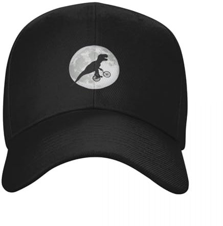 OAUMJIIL Neutrale Baseballkappe T-Rex auf dem Fahrrad Baseballkappe Kugelmütze Hut Mann Luxus Männer Luxus Damenmode