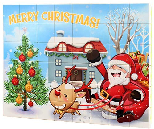 LOLPALONE 48Pcs 3D Puzzle Würfel Puzzlesd Tier Kunststoff Baustein DIY Zusammengebaute Kombination Puzzle Spielzeug B.