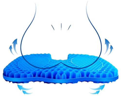 Gel-Sitzkissen, Druckentlastungskissen für Auto, Gelkissen, ergonomisches Kissen für den Fuß, Autozubehör, Kühlkissen, Sitzauflage