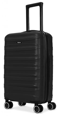 World Traveler Dejuno Motley Gepäck-Set, leicht, Hartschale, erweiterbar, 3-teilig, Schwarz, Handgepäck, Dejuno Motley Leichtgewichtiges Hartschalenkoffer, erweiterbar