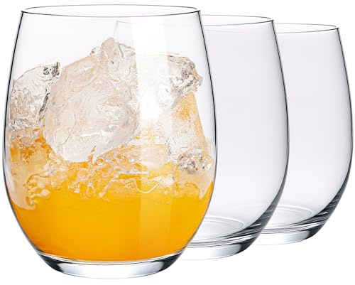 KONZEPT Wassergläser Set 6-teilig – 400 ml Trinkgläser Set, besonders standfest & griffig, ideal für Wasser, Saft, Limo, Gin