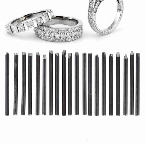 Generic Kit de Equipo de Cincel de Yunque Ideal para Bricolaje Joyería Tallada a Mano Herramientas de Orfebre para Hacer una Hermosa Apariencia de Textura de Joyería 20 Piezas (20PCS)