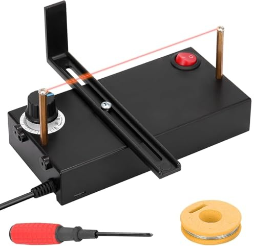 Electric Heating Wire Cutting Machine, Ribbon Cutter Hot Rope, Small Hot Cutting Machines with 1 Screwdriver, 0-700℃ Stepless Adjustment, for DIY Lace/Braid/Ribbon/Nylon Band