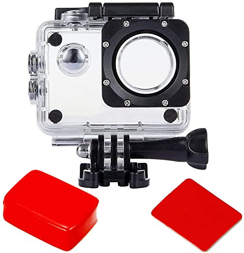 TEKCAM Custodia Impermeabile con Spugna Galleggiante compatibile con AKASO EK7000/ Jadfezy/ SJ400/ APEMAN/Victure/COOAU Custodia Protettiva Subacquea Action Camera Accessori