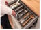 Plastic Cutlery Tray for Kitchen Drawers Insert Various Sizes/Formations (422mm x 800mm)