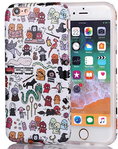 ZQ-Link Unique Designer Slim Fit Phone Case Cover for Apple iPhone 6/ iPhone 6s - Harry Potter Doodle