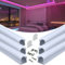 Muzata 6Pack 3.3FT/1M Excellent Spotless LED Aluminium Profile with Thicker Milky White Cover No Hot Spots Silver Deeper LED Strip Diffuser Channel Strip Light Diffuser U108 WW 1M