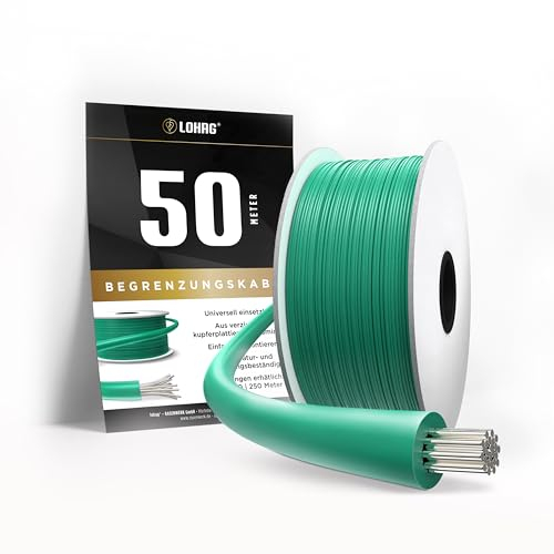 Câble de délimitation universel LOHAG pour tondeuse robot à gazon, accessoire – Aluminium plaqué cuivre de qualité supérieure – Ø 2,7 mm