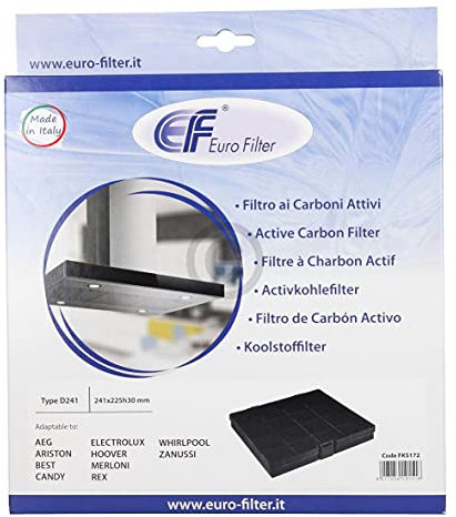 EUROFILTER Filtre à charbon comme Hotpoint 48400008779 Type241 CHF007/1 Wpro 240 x 230 mm pour hotte aspirante.