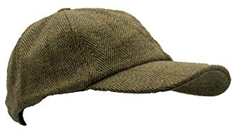WALKER AND HAWKES Unisex Baseballkappe aus Tweed - Country-Stil - Helles Salbeigrün - Einheitsgröße