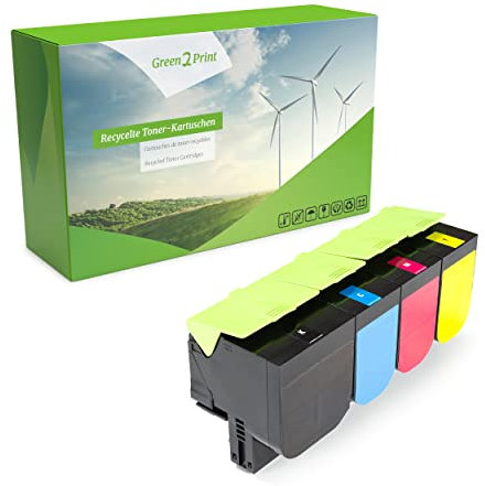 Green2Print Toner Toner-Set, 4 Kartuschen 1x 6000, 3X 3000 Seiten passend für Toshiba E-Studio 305CP, 305CS, 306CS