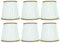 Alvinlite Lampenschirm Hängelampe Klein, Lampenschirme, 6er-Set, kleine Wandlampenschirme, Glockenlampenschirme, UNO Fitter, modernes Grün, für Hängelampe Tischlampe Stehlampe Ersatz