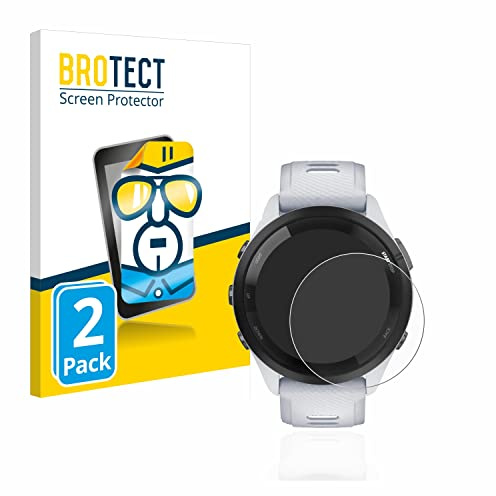 BROTECT 2 Stück Schutzfolie für Garmin Forerunner 265 (46 mm) Displayschutz Folie Made in Germany, Ultra-Klar