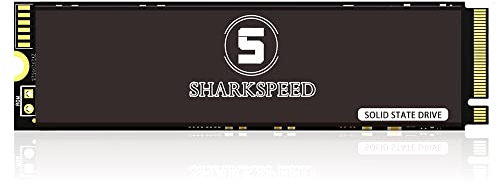 SSD 4TB M.2 NVMe PCIe Gen 4.0 x 4 SHARKSPEED M.2 2280 Speed up to 7,300MB/s, 3D NAND Internal Solid State Drive for PS5, Thermal Control， Storage for PC, Laptops
