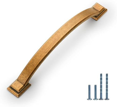 9BUILD 10 Piezas Antiguos de Bronce Tiradores Cocina Distancia del Agujero 128mm Tiradores Armarios Tiradores Cajones Baño Dormitorio y Oficina Tiradores de Cocina Tiradores de Muebles EU0047