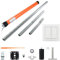 Rolladenmotor 3T-MOTORS Komplettset SW40 + Wippschalter + Rolladenwelle + Zubehör nach Wahl (3T35-13 SW40 bis 2,10 m)
