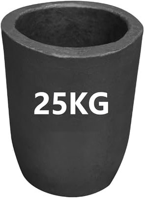 LSMIITTH Creuset en graphite pour argile et graphite pour fonte de métal, creuset, affinage, aluminium, argent, cuivre, laiton, or – #25