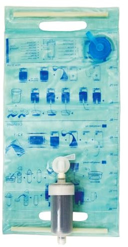 Naturewater NW-5-EWP 4 Stufen Notfall Wasseraufbereiter, Wasserfilter mit 10 L Beutel, Sedimentfilter, Harz, Kohlefilter, Ultrafilter, tragbarer Trinkwasserfilter Outdoor