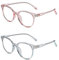 LFCFBH 2PCS Blue Light Glasses, Kids Blue Light Glasses, PC Phone Game Reading for Women Men Kids Teens Eye Protection(Blue, Pink)