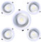 JANDEI 5 Stück LED Einbaustrahler COB 30W Rund Aluminium Weiß 212 x 52 mm (Einbauloch 185mm) 2700 Lumen IP44 ideal für Küche, Bad - Warmes Licht 3000K (5 Einheiten)