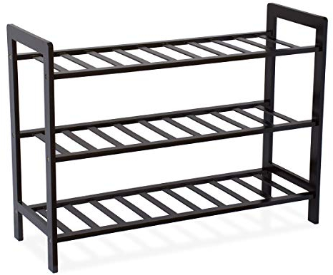 diMio Bambus Schuhregal mit 3 Ebenen (Espresso)