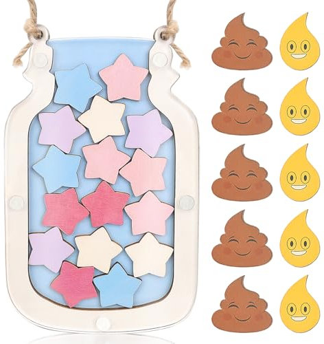 GADITIEK Tableau De Recompense pour Enfant, Apprentissage De La Propreté, Tableau Comportement pour Potty Training Garçons Filles Salles De Classe (poo+étoile)