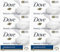 6 x Dove Beauty Cream Bar | Classic Original Soap for Shower & Bath Cleansing | Normal & Sensitive Skin | pack of 6 Multipack 540g