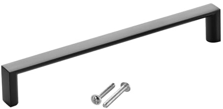 SOTECH Möbelgriff BLACKLINE XI BA 160 mm schwarz matt | Länge 167 mm, Breite 12 mm, Höhe 27 mm Küchengriff aus Aluminium