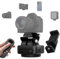 ZIFON YT1500 Pro Kamerastativkopf, 360° Schwenkkopf-Fernbedienung, AB-Punktzyklus, 2.4G, 40m, 2.2 kg Tragkraft, wasserdicht IP66 für DSLR LED-Licht Smartphone SLR-Kameras Live-Streaming.